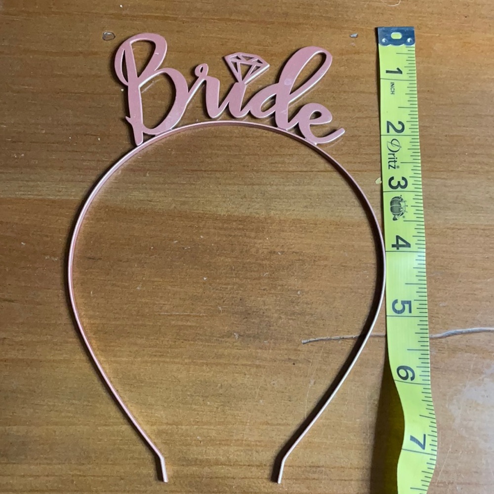 Pink Bride 💎 Metal Headband Like New